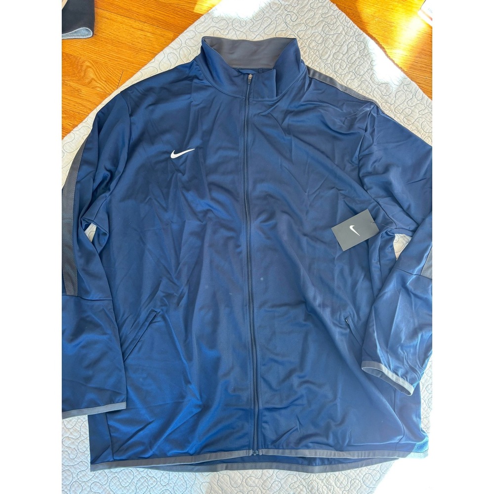 Nike Mens Training Full Zip‎ Track Jacket Navy Blue Size 3XL